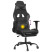 Fotel Gamingowy z Ekoskóry z Podnóżkiem Ergonomiczny Czarno-Szary do Biurka, 9441265