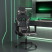 Fotel Gamingowy z Ekoskóry Ergonomiczny Czarno-Wielokolorowy do Biurka, 9441435