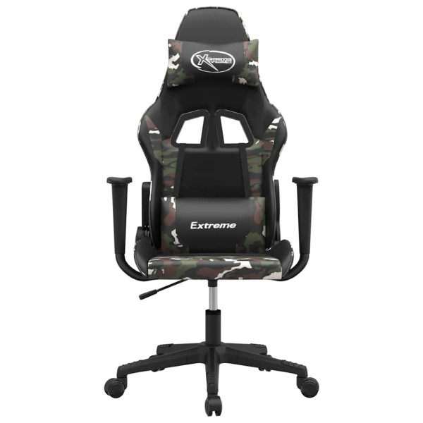 Fotel Gamingowy z Ekoskóry Ergonomiczny Czarno-Wielokolorowy do Biurka, 9441436