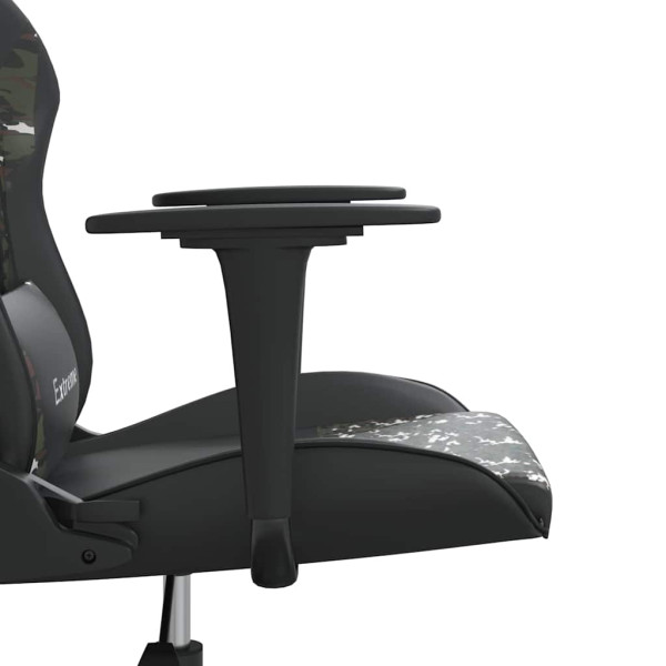 Fotel Gamingowy z Ekoskóry Ergonomiczny Czarno-Wielokolorowy do Biurka, 9441445