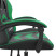 Fotel Gamingowy z Ekoskóry Obrotowy Ergonomiczny Czarno-Zielony do Biurka, 9441455