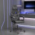Fotel Gamingowy z Ekoskóry Ergonomiczny Czarno-Szary do Biurka dla Gracza, 9441508