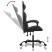 Fotel Gamingowy z Ekoskóry Ergonomiczny Czarno-Szary do Biurka dla Gracza, 9441512