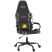 Fotel Gamingowy z Ekoskóry Ergonomiczny Czarno-Wielokolorowy do Biurka, 9441599