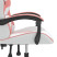 Fotel Gamingowy z Ekoskóry Ergonomiczny Biało-Różowy do Biurka dla Gracza, 9441644