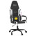 Fotel Gamingowy z Ekoskóry Ergonomiczny Czarno-Biały do Biurka dla Gracza, 9441677
