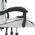 Fotel Gamingowy z Ekoskóry Obrotowy Ergonomiczny Biało-Czarny do Biurka, 9441759