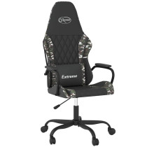 Fotel Gamingowy z Ekoskóry Ergonomiczny Czarno-Wielokolorowy do Biurka