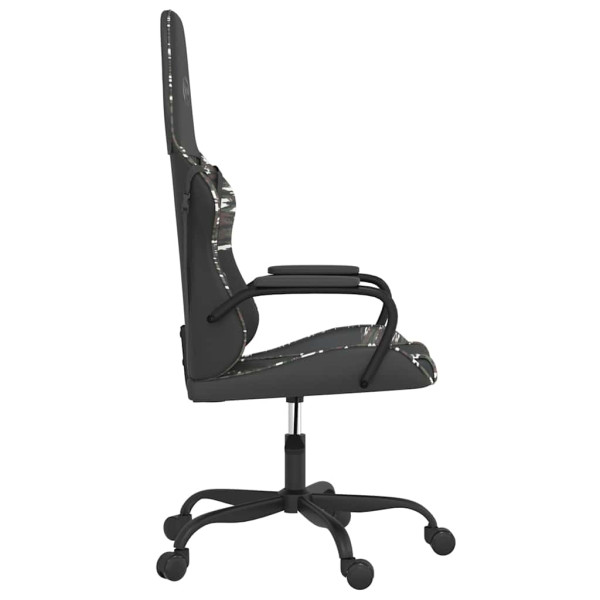 Fotel Gamingowy z Ekoskóry Ergonomiczny Czarno-Wielokolorowy do Biurka, 9441770