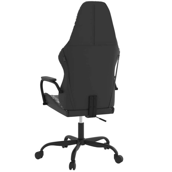 Fotel Gamingowy z Ekoskóry Ergonomiczny Czarno-Wielokolorowy do Biurka, 9441771