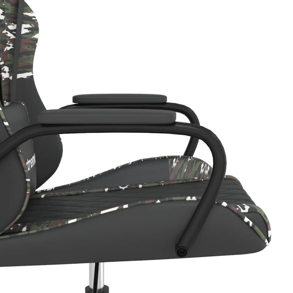 Fotel Gamingowy z Ekoskóry Ergonomiczny Czarno-Wielokolorowy do Biurka, 9441774