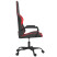 Fotel Gamingowy z Ekoskóry Ergonomiczny Czarno-Czerwony do Biurka, 9441799