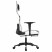 Fotel Gamingowy z Ekoskóry z Podnóżkiem Ergonomiczny Biało-Czarny do Biurka, 9441946