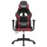 Fotel Gamingowy z Ekoskóry Ergonomiczny Czarno-Czerwony do Biurka, 9442022