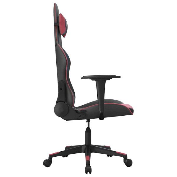 Fotel Gamingowy z Ekoskóry Ergonomiczny Czarno-Czerwony do Biurka, 9442023
