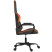 Fotel Gamingowy z Ekoskóry Ergonomiczny Czarno-Pomarańczowy do Biurka, 9442038
