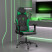 Fotel Gamingowy z Ekoskóry Ergonomiczny Czarno-Zielony do Biurka dla Gracza, 9442183