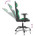 Fotel Gamingowy z Ekoskóry Ergonomiczny Czarno-Zielony do Biurka dla Gracza, 9442187
