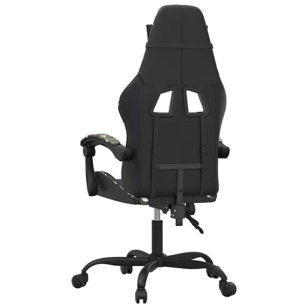 Fotel Gamingowy z Ekoskóry Ergonomiczny Czarno-Wielokolorowy do Biurka, 9442244