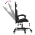 Fotel Gamingowy z Ekoskóry Ergonomiczny Czarno-Wielokolorowy do Biurka, 9442245