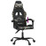 Fotel Gamingowy z Ekoskóry Ergonomiczny Czarno-Wielokolorowy do Biurka, 9442246