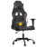 Fotel Gamingowy z Ekoskóry Ergonomiczny Czarno-Szary do Biurka dla Gracza, 9442427