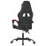Fotel Gamingowy z Ekoskóry Obrotowy Ergonomiczny Czarno-Czerwony do Biurka, 9442561