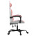 Fotel Gamingowy z Ekoskóry Obrotowy Ergonomiczny Biało-Różowy do Biurka, 9442589