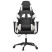 Fotel Gamingowy z Ekoskóry Ergonomiczny Czarno-Biały do Biurka dla Gracza, 9442728