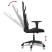 Fotel Gamingowy z Ekoskóry Ergonomiczny Czarno-Biały do Biurka dla Gracza, 9442731