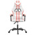 Fotel Gamingowy z Ekoskóry Ergonomiczny Biało-Różowy do Biurka dla Gracza, 9442740