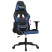 Fotel Gamingowy z Ekoskóry Ergonomiczny Czarno-Niebieski do Biurka, 9442889