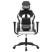 Fotel Gamingowy z Ekoskóry Ergonomiczny Czarno-Biały do Biurka dla Gracza, 9442915