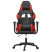 Fotel Gamingowy z Ekoskóry Ergonomiczny Czarno-Czerwony do Biurka, 9442984
