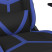 Fotel Gamingowy z Ekoskóry Ergonomiczny Czarno-Niebieski do Biurka, 9443041