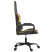 Fotel Gamingowy z Ekoskóry Ergonomiczny Czarno-Złoty do Biurka dla Gracza, 9443120