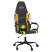 Fotel Gamingowy z Ekoskóry Ergonomiczny Czarno-Złoty do Biurka dla Gracza, 9443123