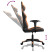 Fotel Gamingowy z Ekoskóry Ergonomiczny Czarno-Pomarańczowy do Biurka, 9443178
