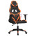 Fotel Gamingowy z Ekoskóry Ergonomiczny Czarno-Pomarańczowy do Biurka, 9443179