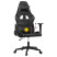 Fotel Gamingowy z Ekoskóry Ergonomiczny Czarno-Szary do Biurka dla Gracza, 9443207