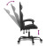 Fotel Gamingowy z Ekoskóry Ergonomiczny Czarno-Szary do Biurka dla Gracza, 9443246