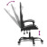 Fotel Gamingowy z Ekoskóry Ergonomiczny Czarno-Biały do Biurka dla Gracza, 9443317
