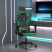 Fotel Gamingowy z Ekoskóry Ergonomiczny Czarno-Zielony do Biurka dla Gracza, 9443475