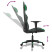 Fotel Gamingowy z Ekoskóry Ergonomiczny Czarno-Zielony do Biurka dla Gracza, 9443479