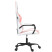 Fotel Gamingowy z Ekoskóry Ergonomiczny Biało-Różowy do Biurka dla Gracza, 9443784