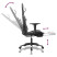 Fotel Gamingowy z Ekoskóry z Podnóżkiem Ergonomiczny Czarno-Biały do Biurka, 9443842