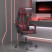 Fotel Gamingowy z Ekoskóry Ergonomiczny Czarno-Czerwony do Biurka, 9443961