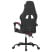 Fotel Gamingowy z Ekoskóry Ergonomiczny Czarno-Czerwony do Biurka, 9443964