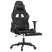 Fotel Gamingowy z Ekoskóry z Podnóżkiem Ergonomiczny Czarno-Szary do Biurka, 9444006