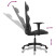Fotel Gamingowy z Ekoskóry Ergonomiczny z Podłokietnikami Czarny do Biurka, 9444342
